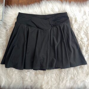 Black Athletic Tennis Skirt